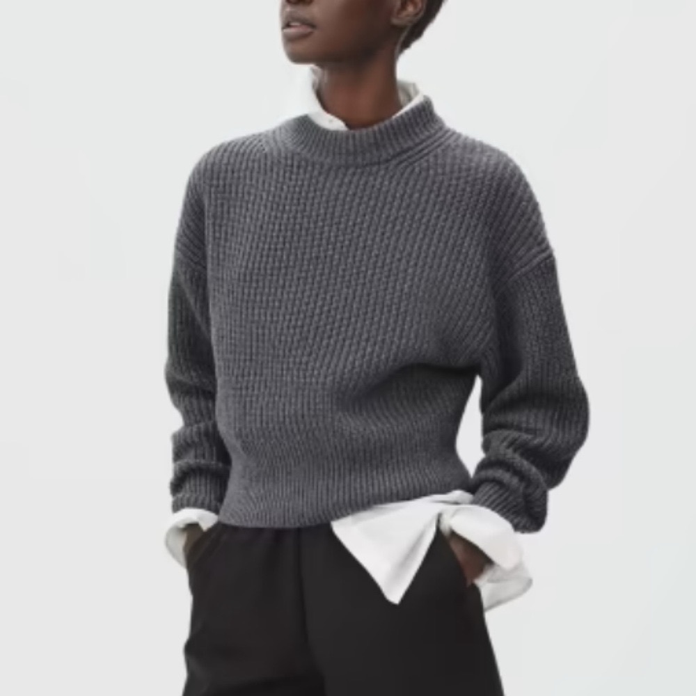 Everlane The Texture Cotton Crew in Green